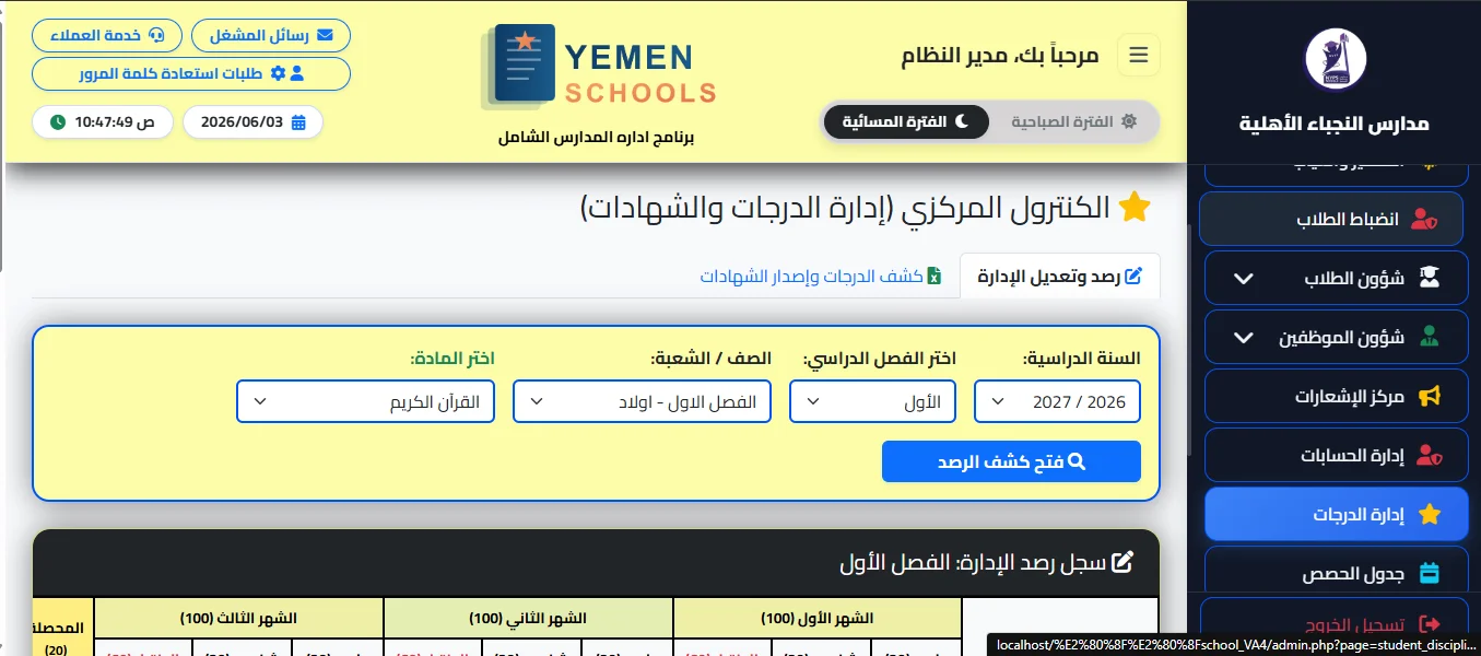لوحة التحكم - 7
